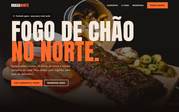 Site Brasa Norte churrascaria